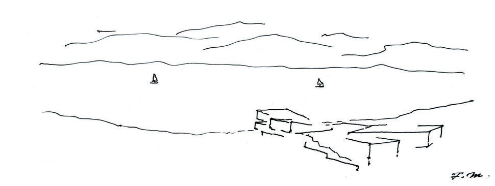 草图,槇文彦绘制(版权所有:槇综合计画事务所) Sketch by Fumihiko Maki©Maki and associates 草图,槇文彦绘制(版权所有:槇综合计画事务所) Sketch by Fumihiko Maki©Maki and associates